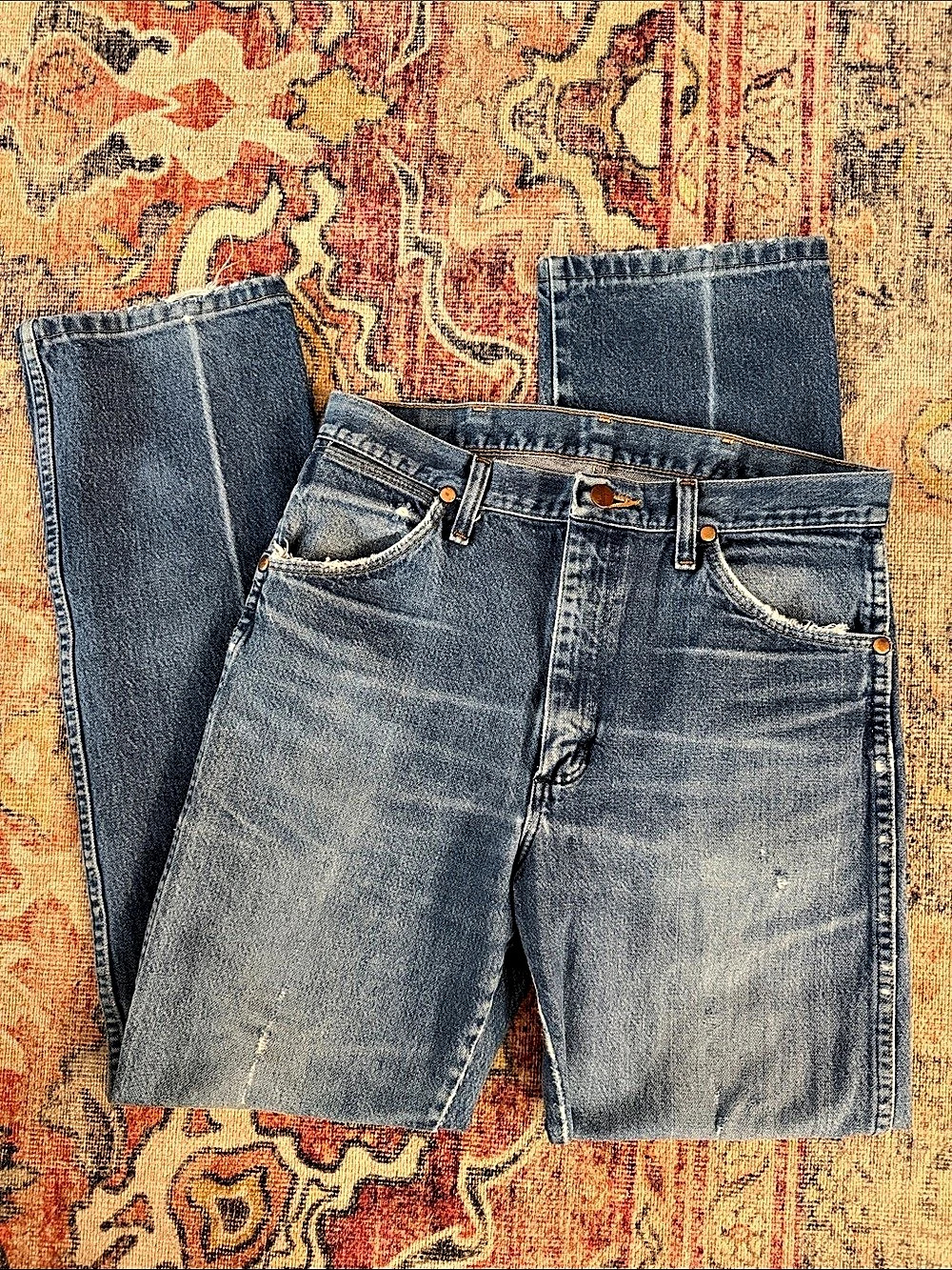 Vintage Wrangler Cowboy Cut Bootcut Jeans Blue Waist 31x32